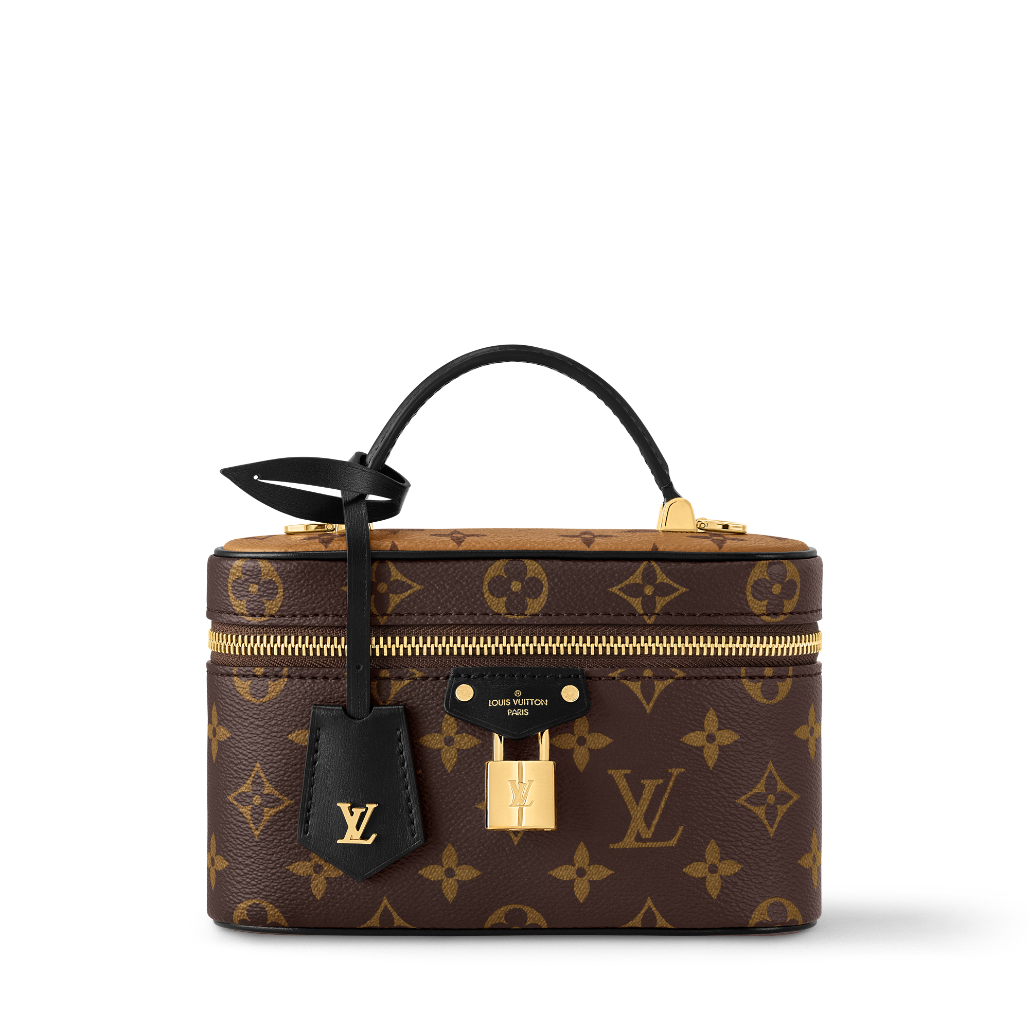 Bolso Vanity Chain Pouch Lona Monogram Reverse Canvas - Carteras y
